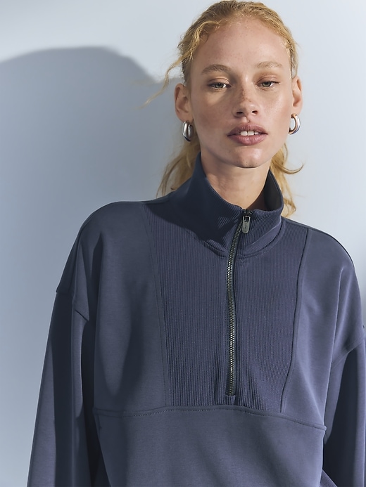 Image number 7 showing, Seasoft Rib 1/4 Zip Popover
