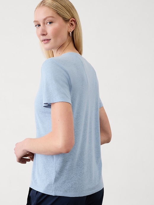 Image number 2 showing, Getaway Linen Blend Tee