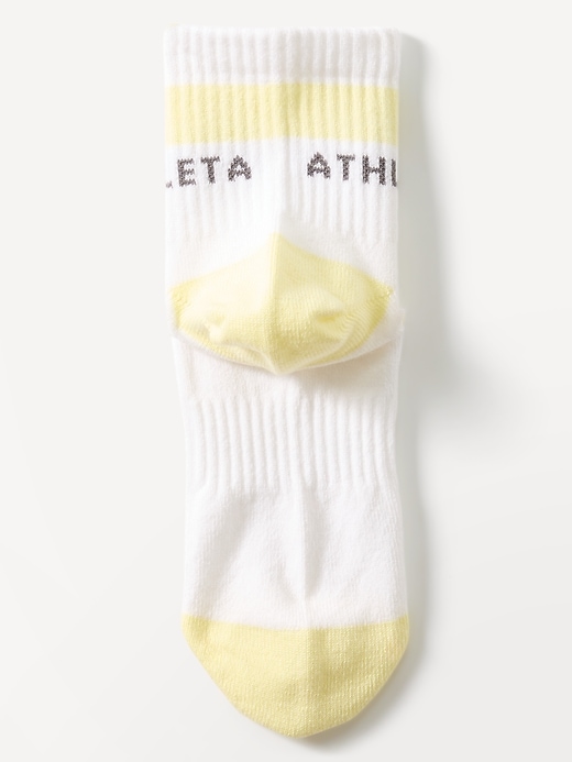 View large product image 2 of 2. Athleta Girl Everyday Quarter Crew Sock