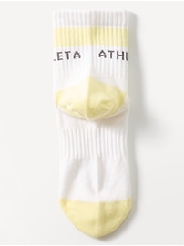 View large product image 2 of 2. Athleta Girl Everyday Quarter Crew Sock