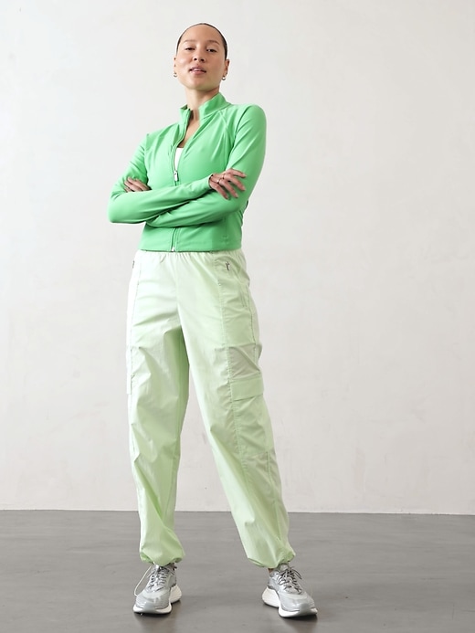 Image number 4 showing, Cascade High Rise Cargo Poplin Pant