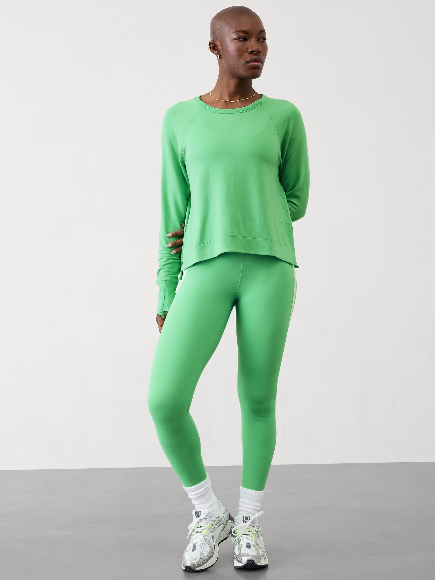 Coaster Luxe Rib High Hip Sweatshirt Athleta