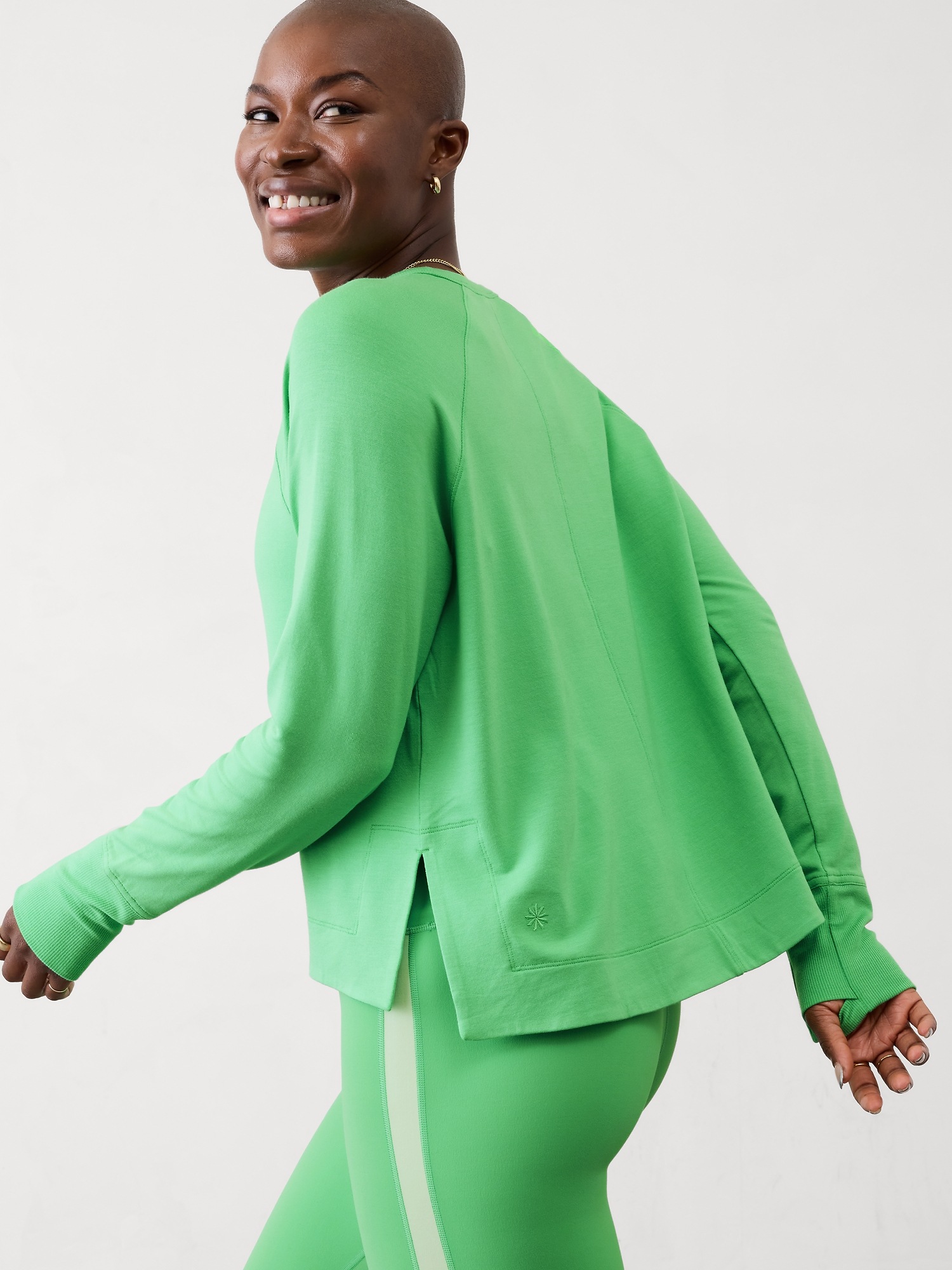 Coaster Luxe Rib High Hip Sweatshirt Athleta