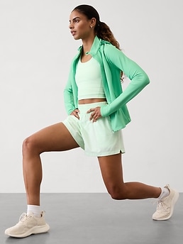 Weekender High Rise 3" Run Short - Green - image 2