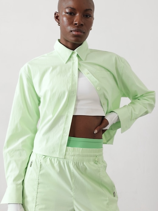 Image number 4 showing, Midday Cropped Poplin Shirt