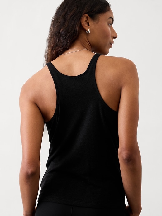 Image number 2 showing, Getaway Linen Blend Tank