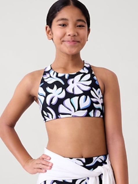 Athleta Girl Reversible High Neck Bikini Top