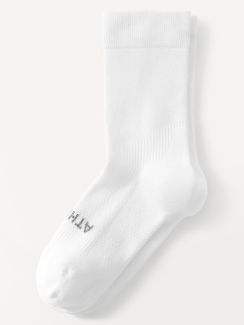 Athleta High Performance Crew Sock - White