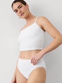 High Waist Pique Swim Bottom