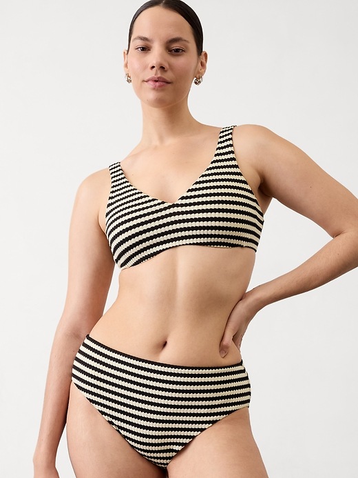 High Rise Yarn Dye Swim Bottom