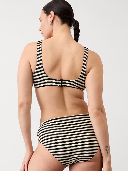 High Rise Yarn Dye Swim Bottom