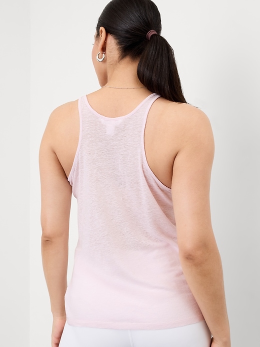 Image number 6 showing, Getaway Linen Blend Tank