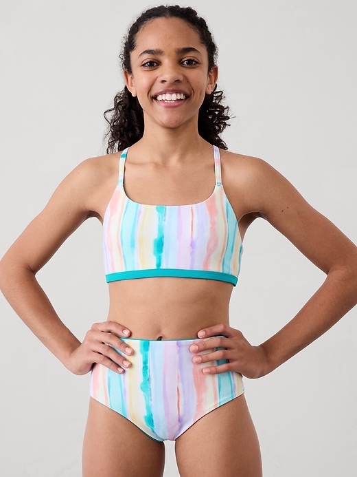 Image number 1 showing, Athleta Girl Reversible Scoop Bikini Top