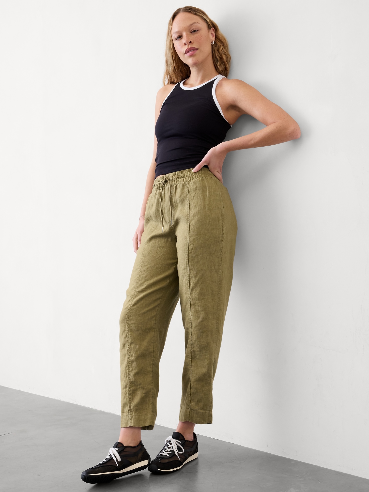 Retreat Linen Ankle Pant | Athleta