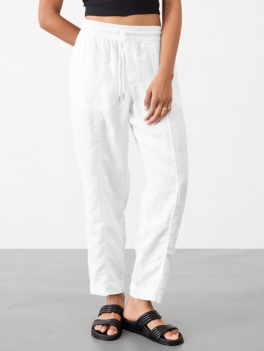 Image number 8 showing, Retreat Linen Ankle Pant