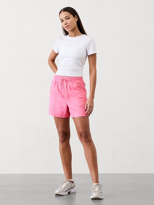 Image number 1 showing, Retreat Linen Mid Rise Short