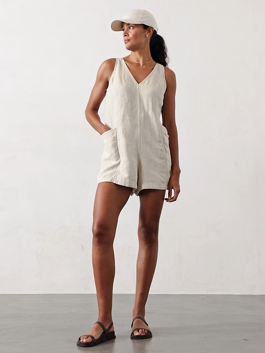 Image number 4 showing, Retreat Linen Romper