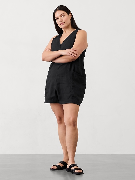 Image number 1 showing, Retreat Linen Romper