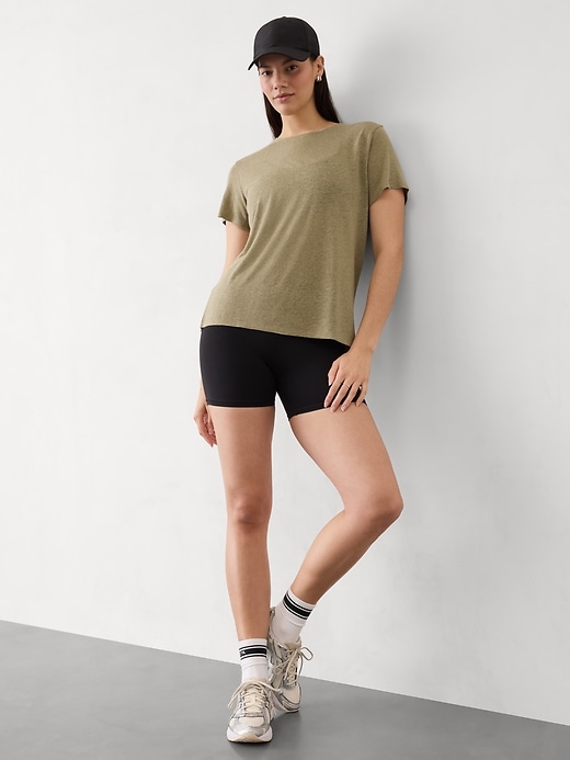 Image number 5 showing, Getaway Linen Blend Tee