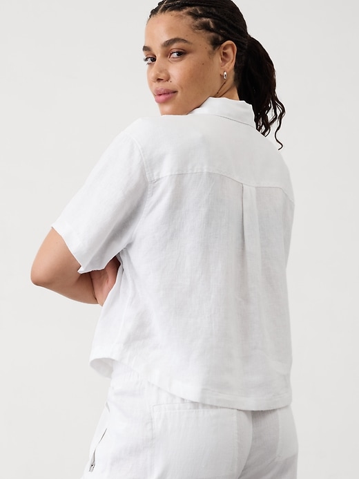 Image number 8 showing, Retreat Linen Short Sleeve Shirt