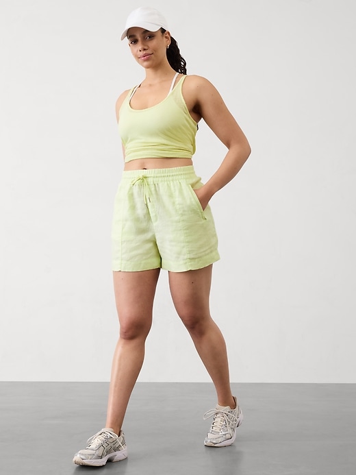 Image number 5 showing, Retreat Linen Mid Rise Short