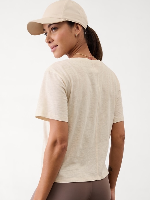 Image number 2 showing, Essential Slub V-Neck Tee