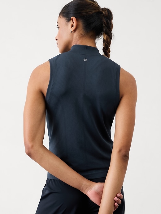 Image number 2 showing, Seamless Half Zip Tank