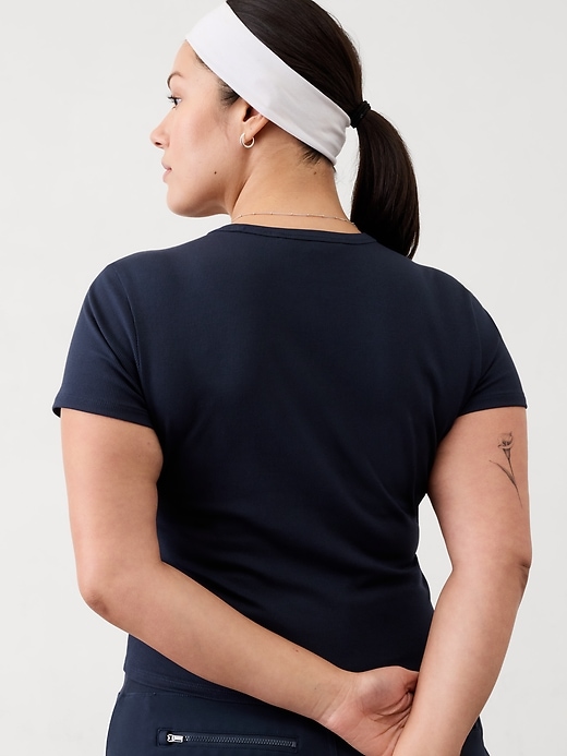 Image number 4 showing, Signature Rib Crop Tee