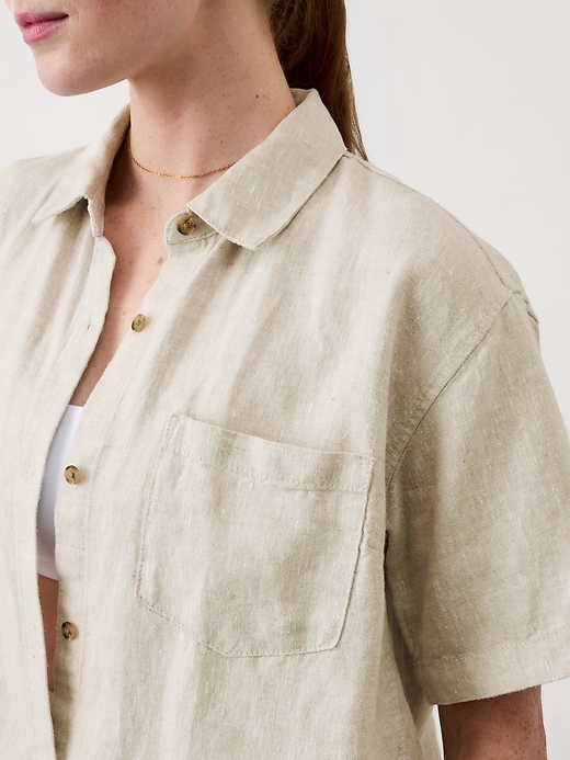 Image number 4 showing, Retreat Linen Short Sleeve Shirt