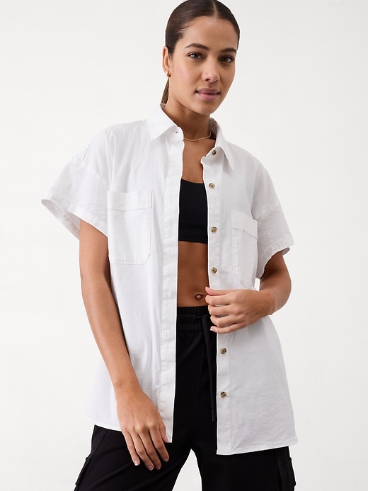 Image number 1 showing, Paradise Oversized Short Sleeve Top