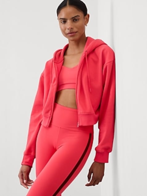 Forever Fleece Crop Full Zip