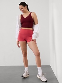 Transcend Tipped V Crop Sports Bra A-C