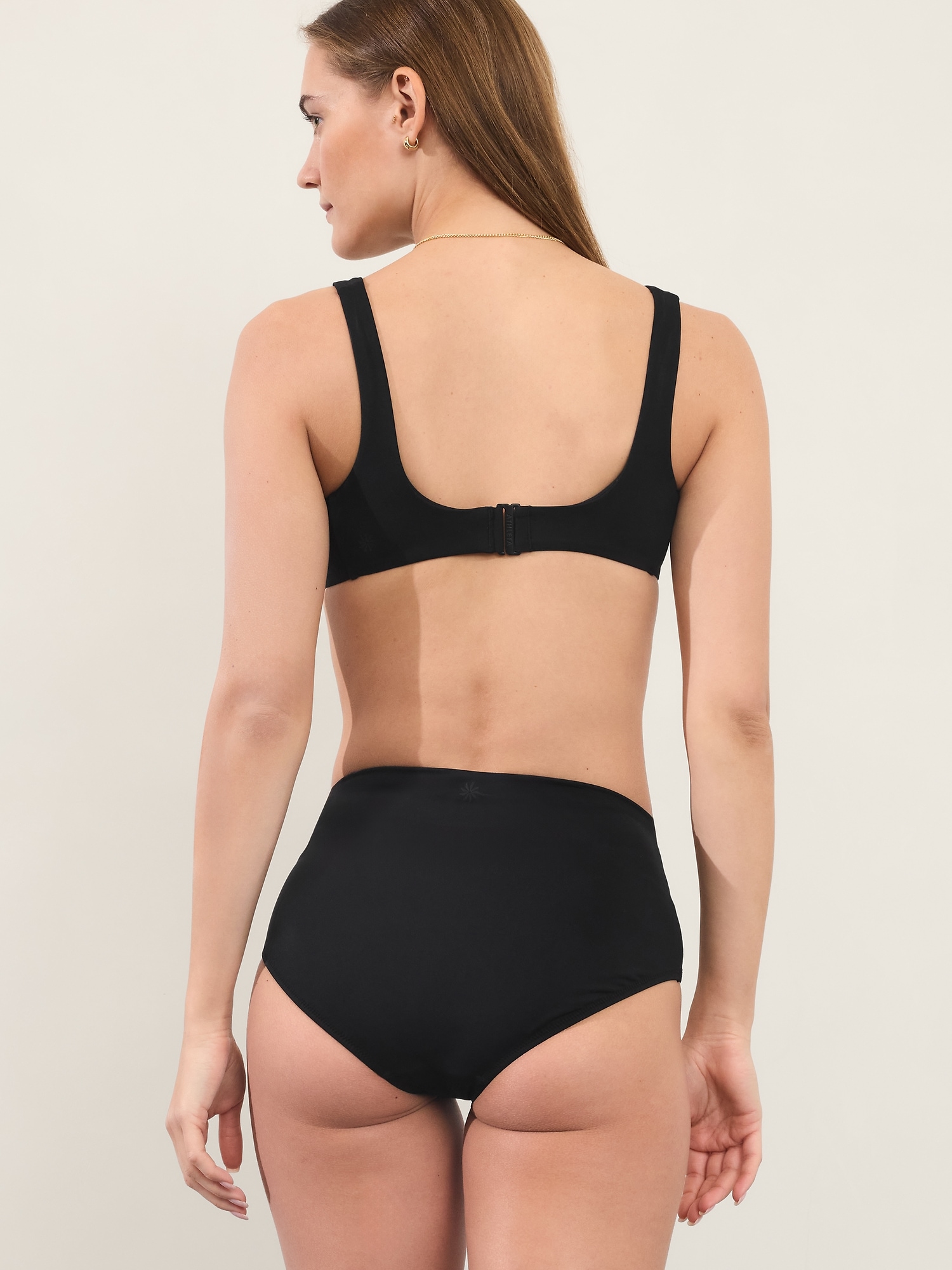 High Waist Full Swim Bottom