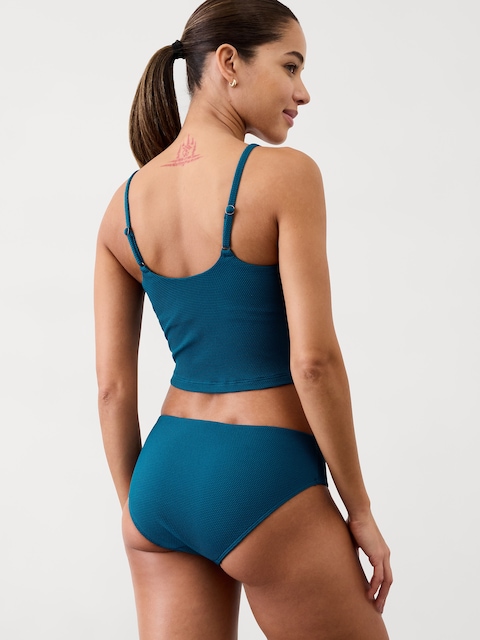 Hipster Pique Full Swim Bottom - Blue
