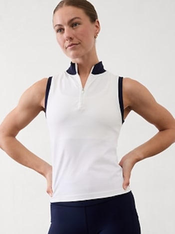 Ace Seamless Half Zip Tank