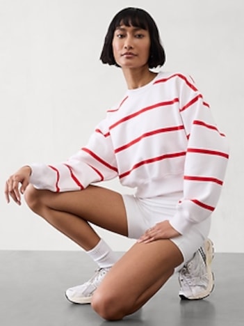 Heavyweight Terry Crop Crew Sweatshirt