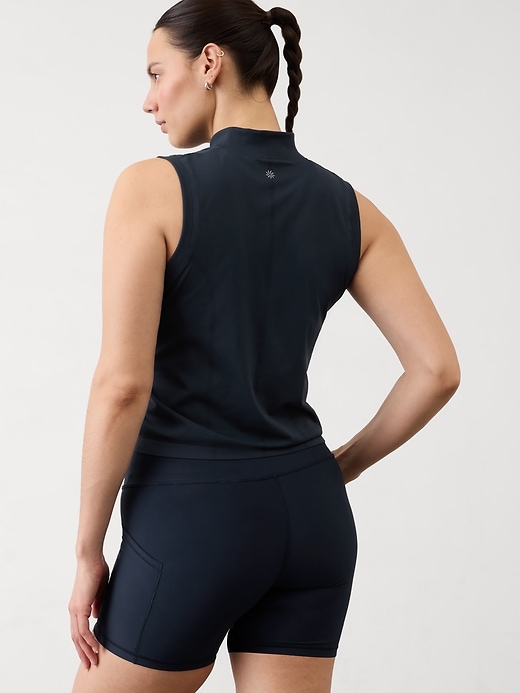 Image number 6 showing, Ace Seamless Half Zip Tank