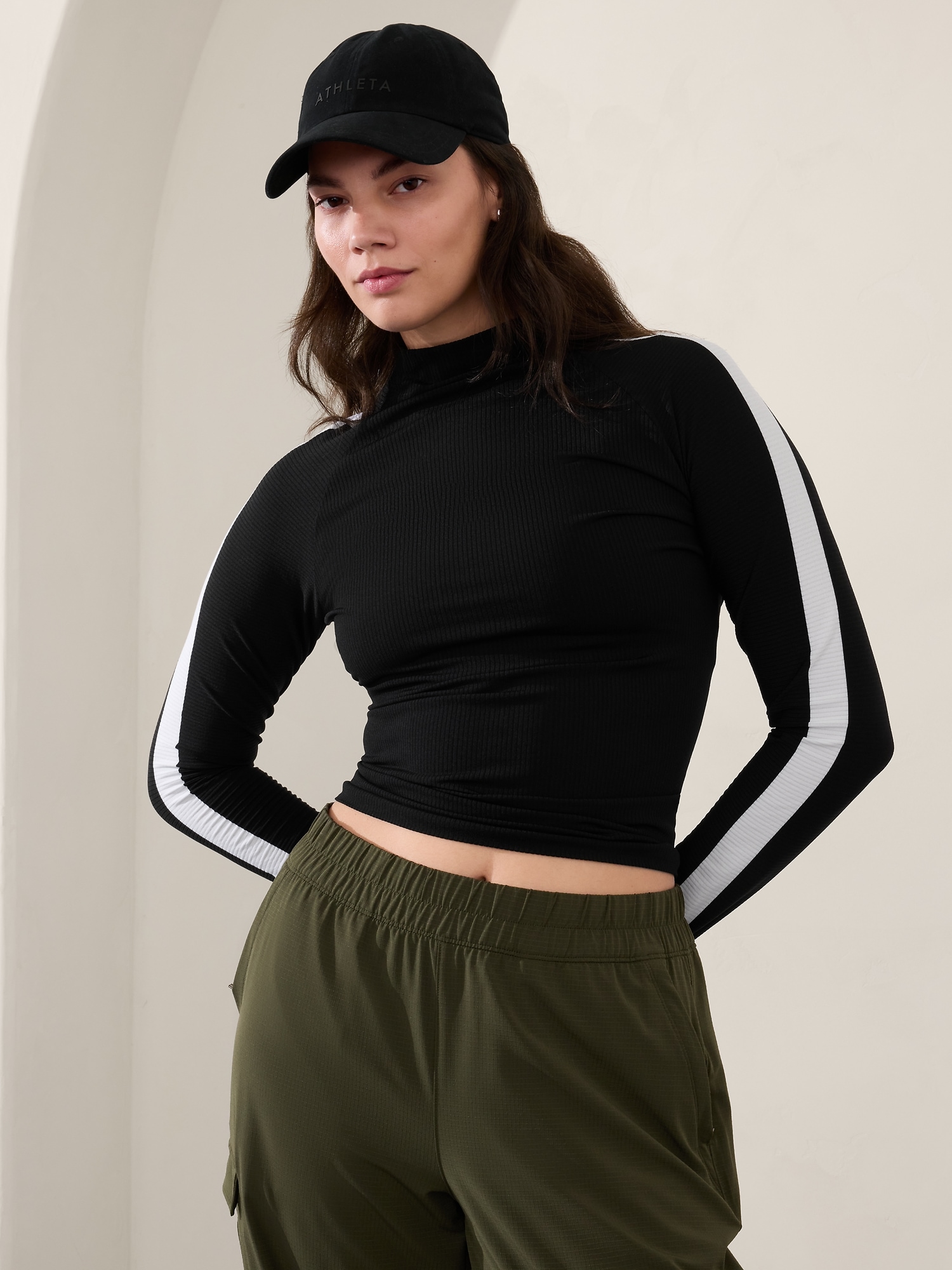 Renew Seamless Mock Neck Top