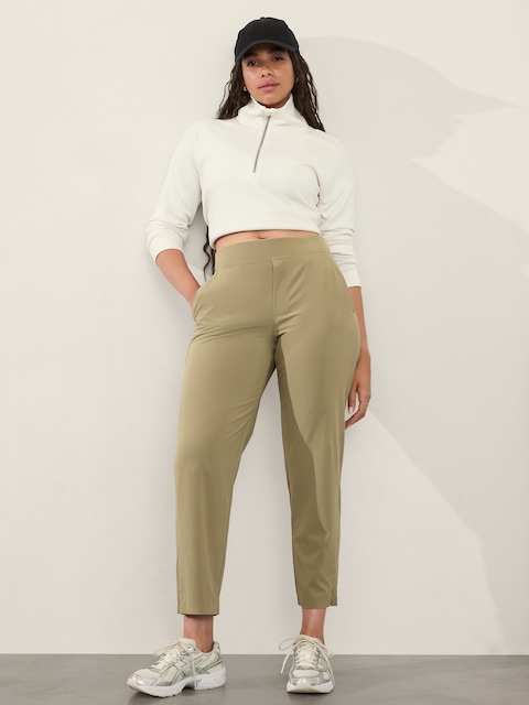 Brooklyn Mid Rise Ankle Pant - Green