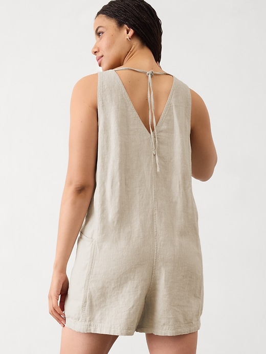 Image number 6 showing, Retreat Linen Romper