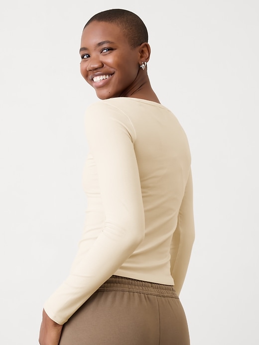 Image number 8 showing, Signature Rib Square Neck Top