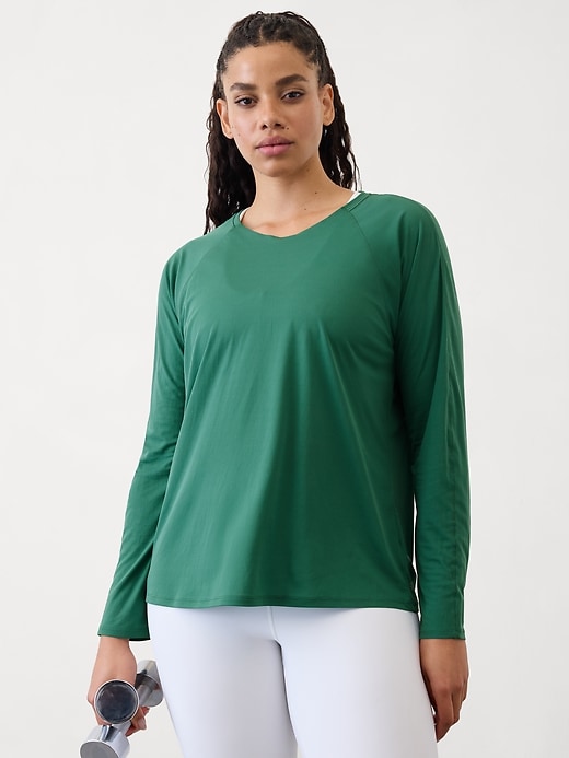 Image number 1 showing, Grid Knit Top