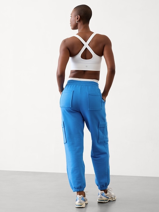 Image number 5 showing, Forever Fleece High Rise Cargo Jogger
