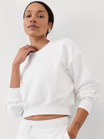 Heavyweight Terry Crop Crew Sweatshirt