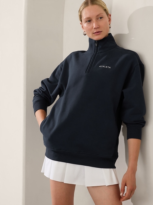 Image number 4 showing, Power of She Forever Fleece 1/4 Zip Sweatshirt