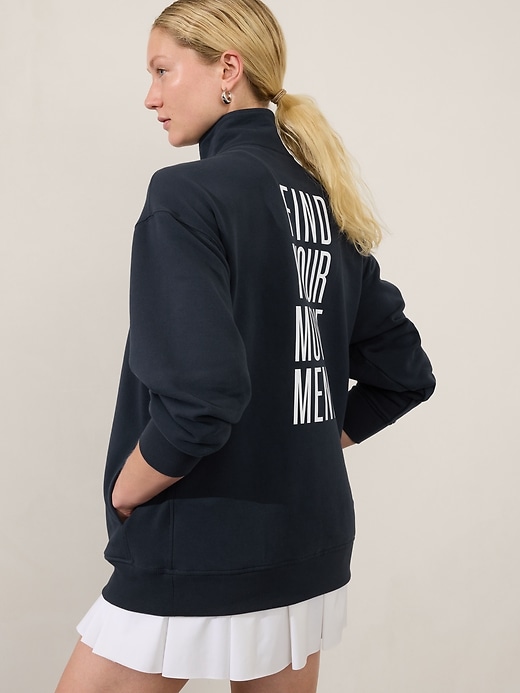 Image number 5 showing, Power of She Forever Fleece 1/4 Zip Sweatshirt