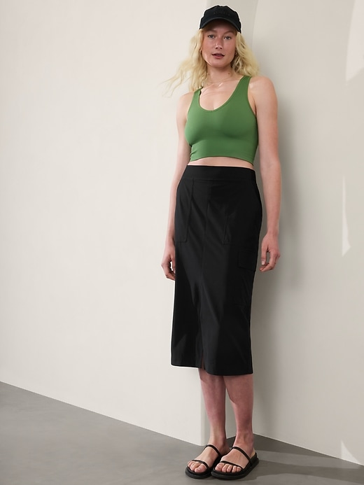 Image number 1 showing, Brooklyn Heights High Rise Cargo Skirt