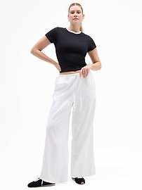 Paradise Mid Rise Wide Leg Pant