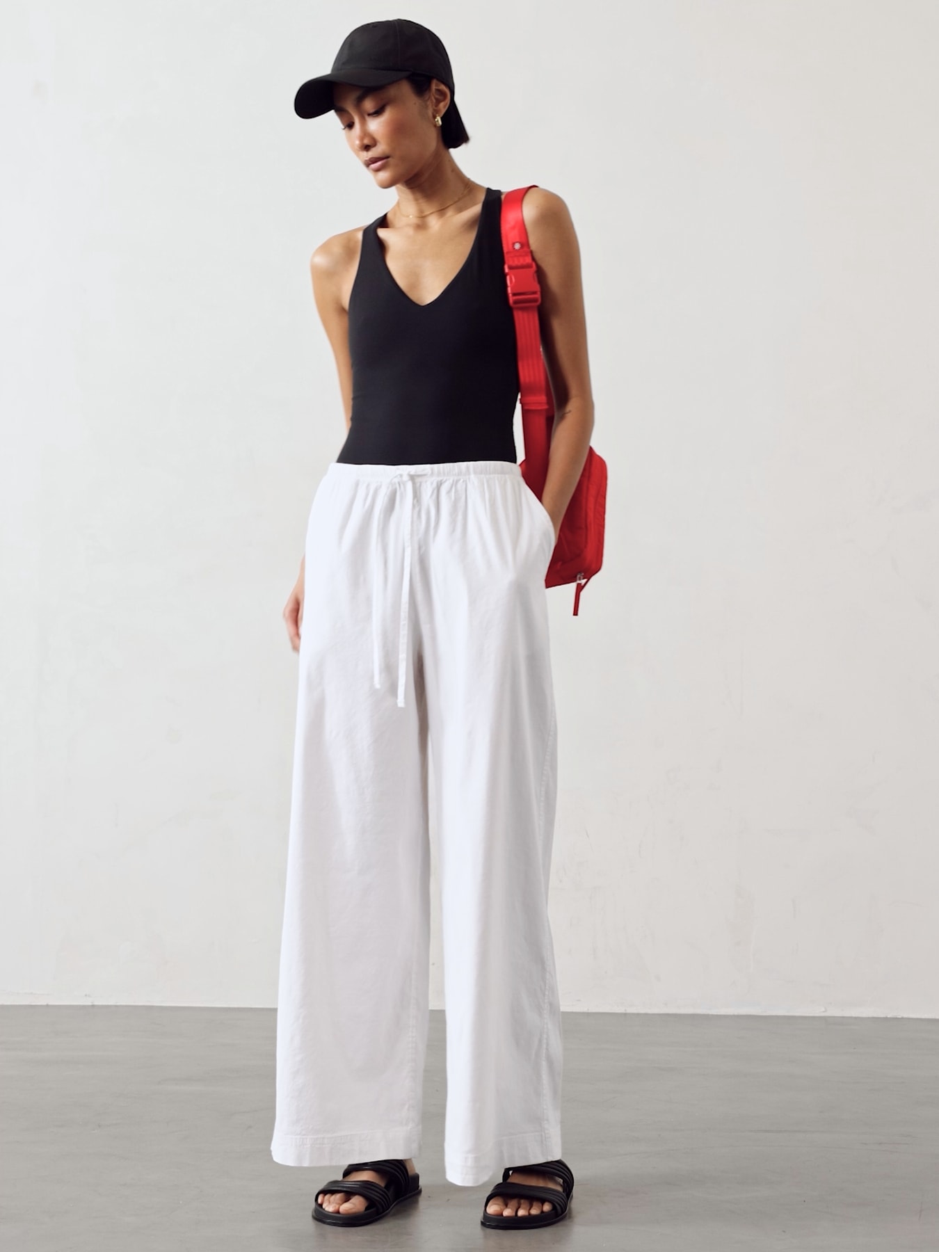 Paradise Mid Rise Wide Leg Pant