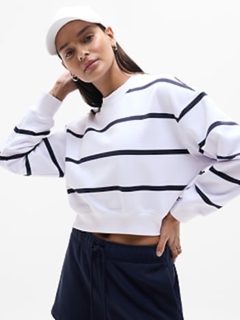 Heavyweight Terry Crop Crew Sweatshirt